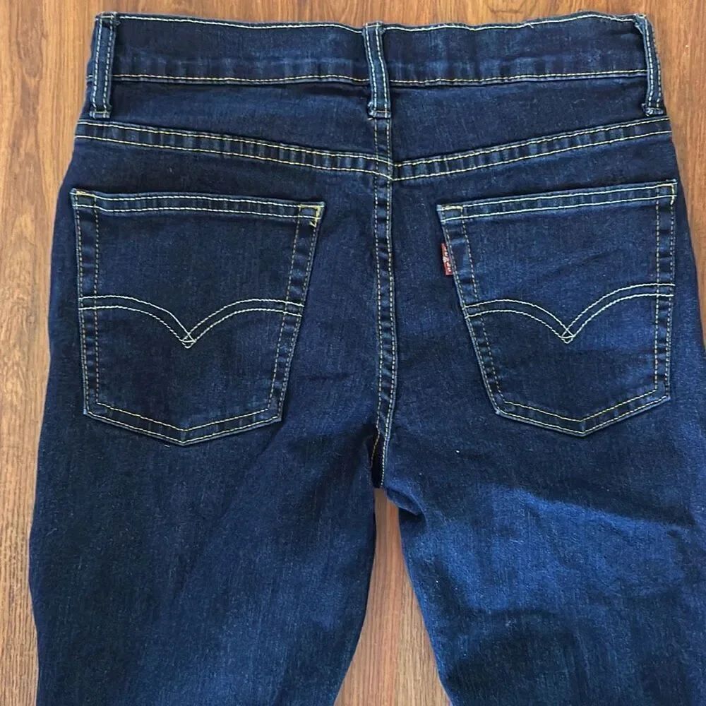 Levi's dark wash girls pants size 16 skinny jeans 511